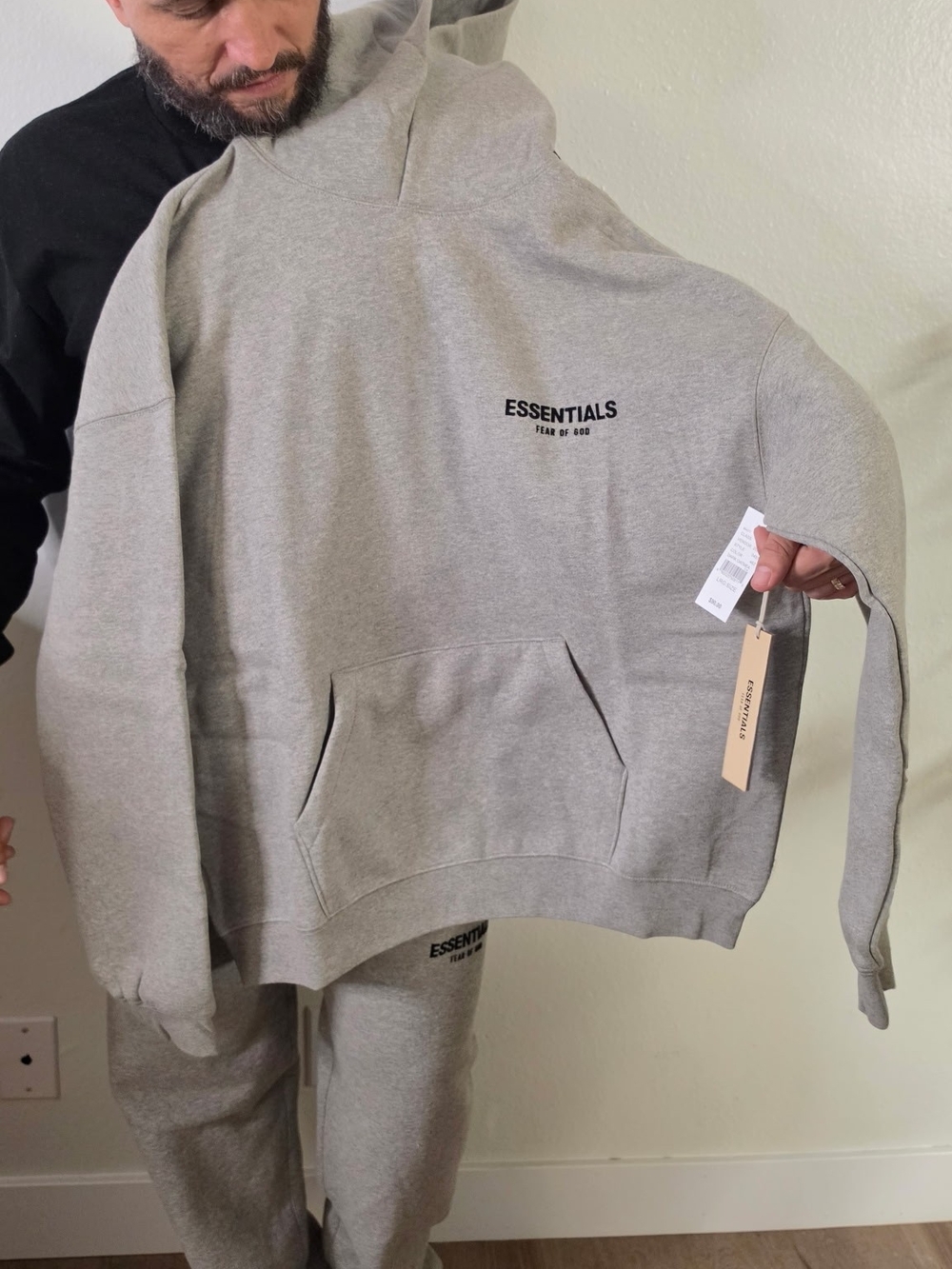 Essentials Light Gray Crewneck Sweatshirt - Picture 4 of 7